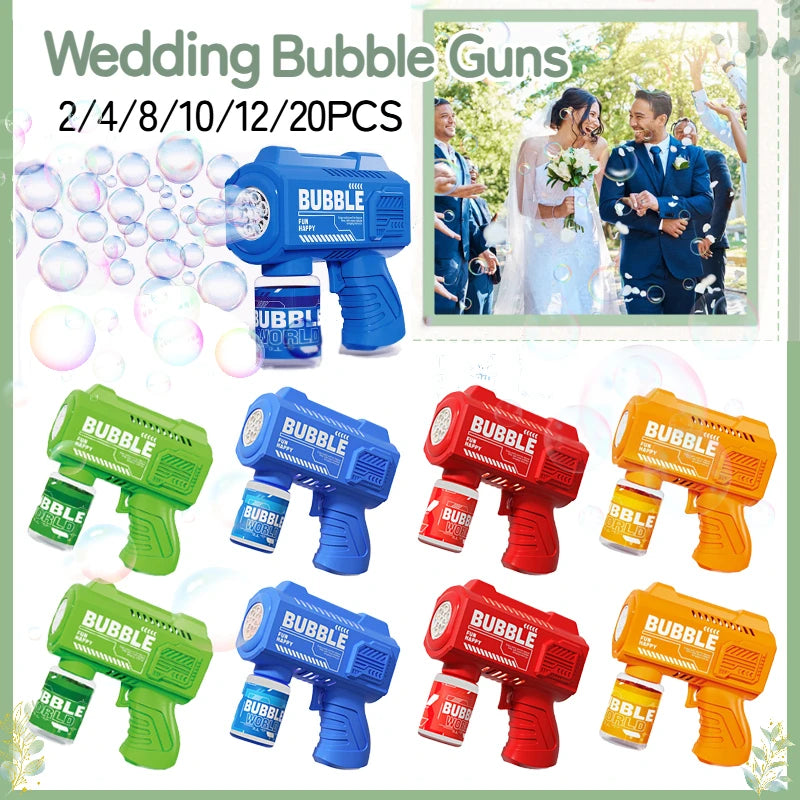 Bubble Guns Wedding Party Favors Romantic Bubble Maker for Outdoor Wedding Ceremony Photo Props Automatic Bubble Machine Blower