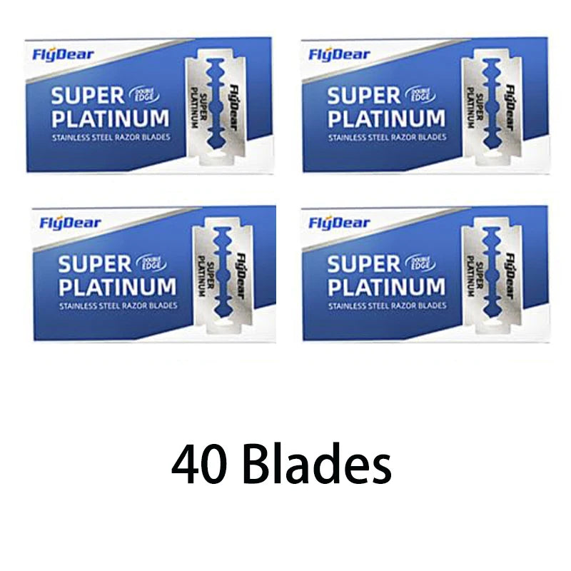 Razor Stainless Steel Double-Blade Razor Old Fashioned Razor Manual Shaving for Men