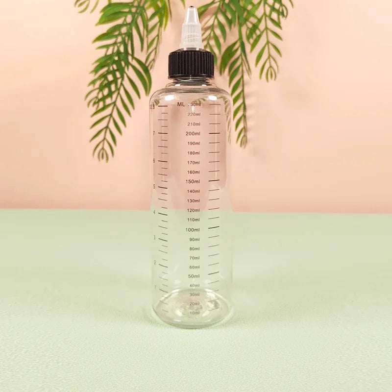 1Pcs 30ml-500ml Empty Plastic Bottle Refillable Oil Liquid Dropper Bottles W/ Twist Top Caps For Tattoo Pigment Ink Containers