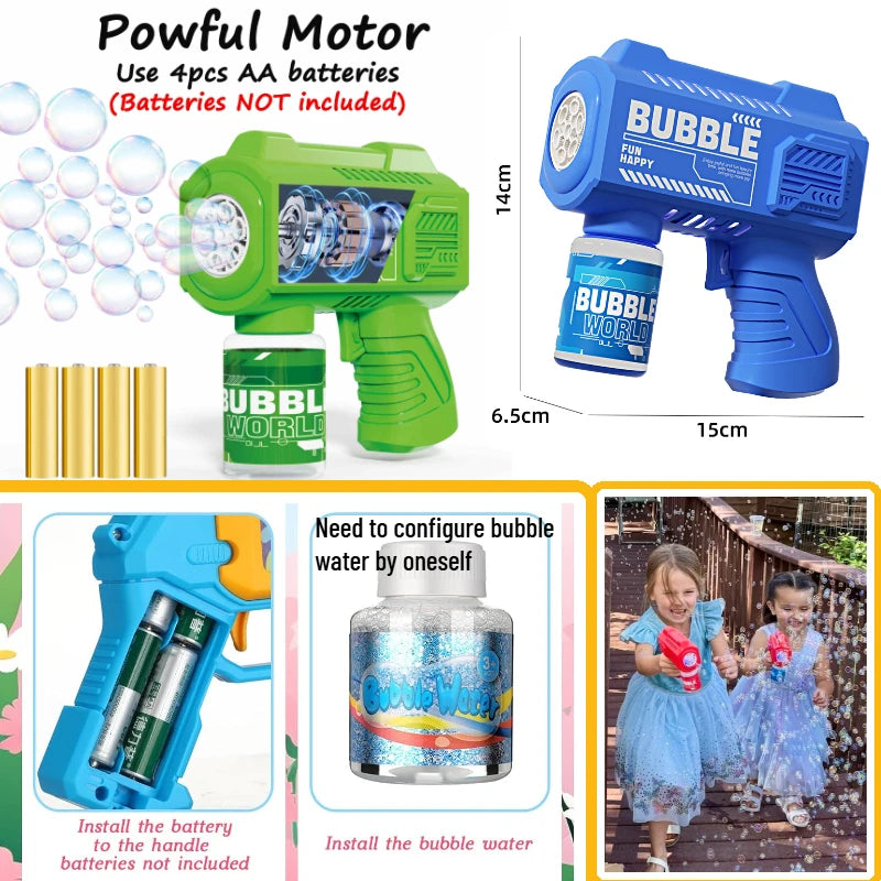 Bubble Guns Wedding Party Favors Romantic Bubble Maker for Outdoor Wedding Ceremony Photo Props Automatic Bubble Machine Blower