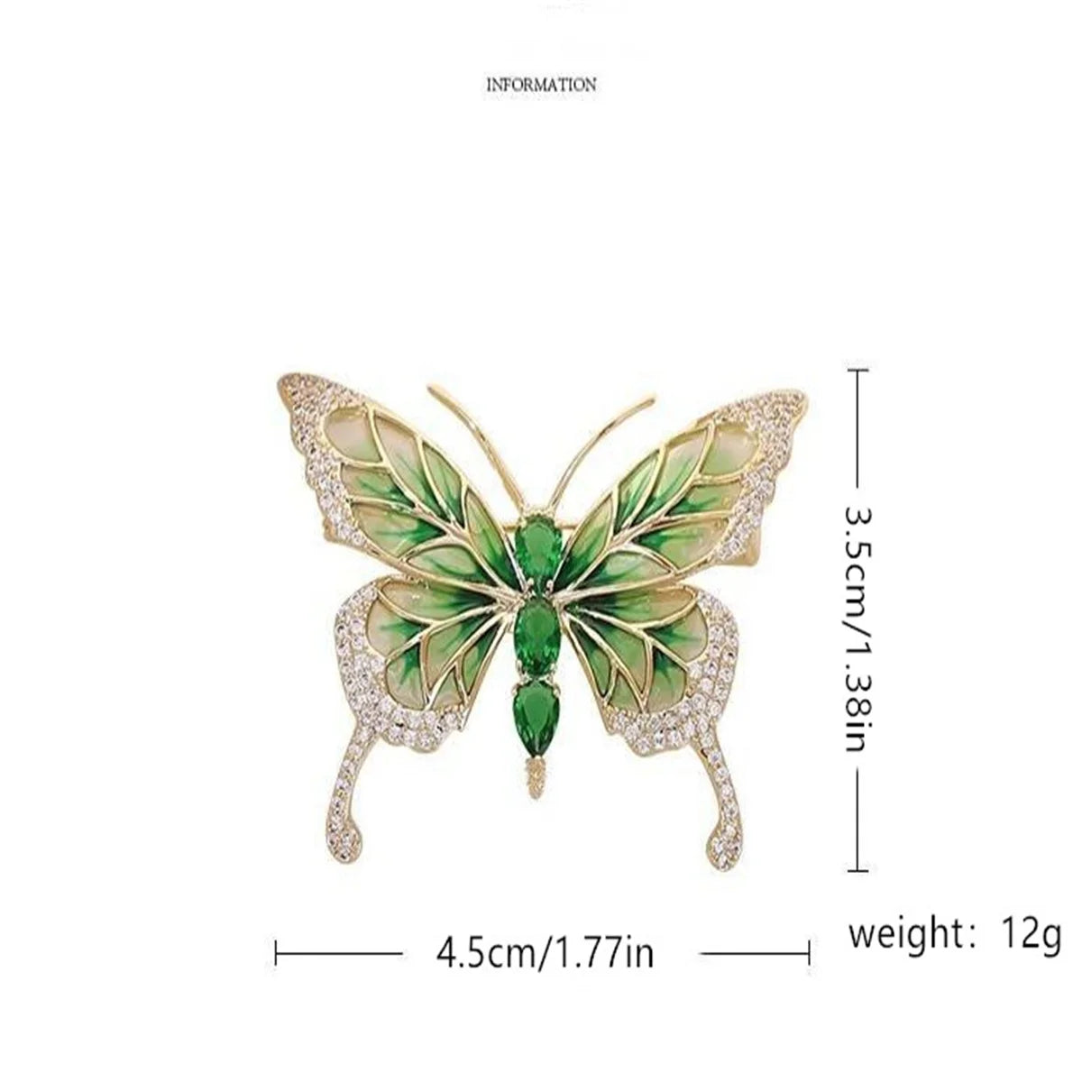 Luxury Butterfly Brooch, Exquisite Chest Flower Pin, Ladies' Jewelry Gift, Birthday Party Clothing Or Backpack, Suit Accessories