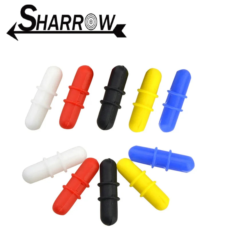 6pcs/box Compound Bow Stabilizer Shock Absorption Rubber Damping Reduce Noise Limb Vibration for Archery Shooting Accessory