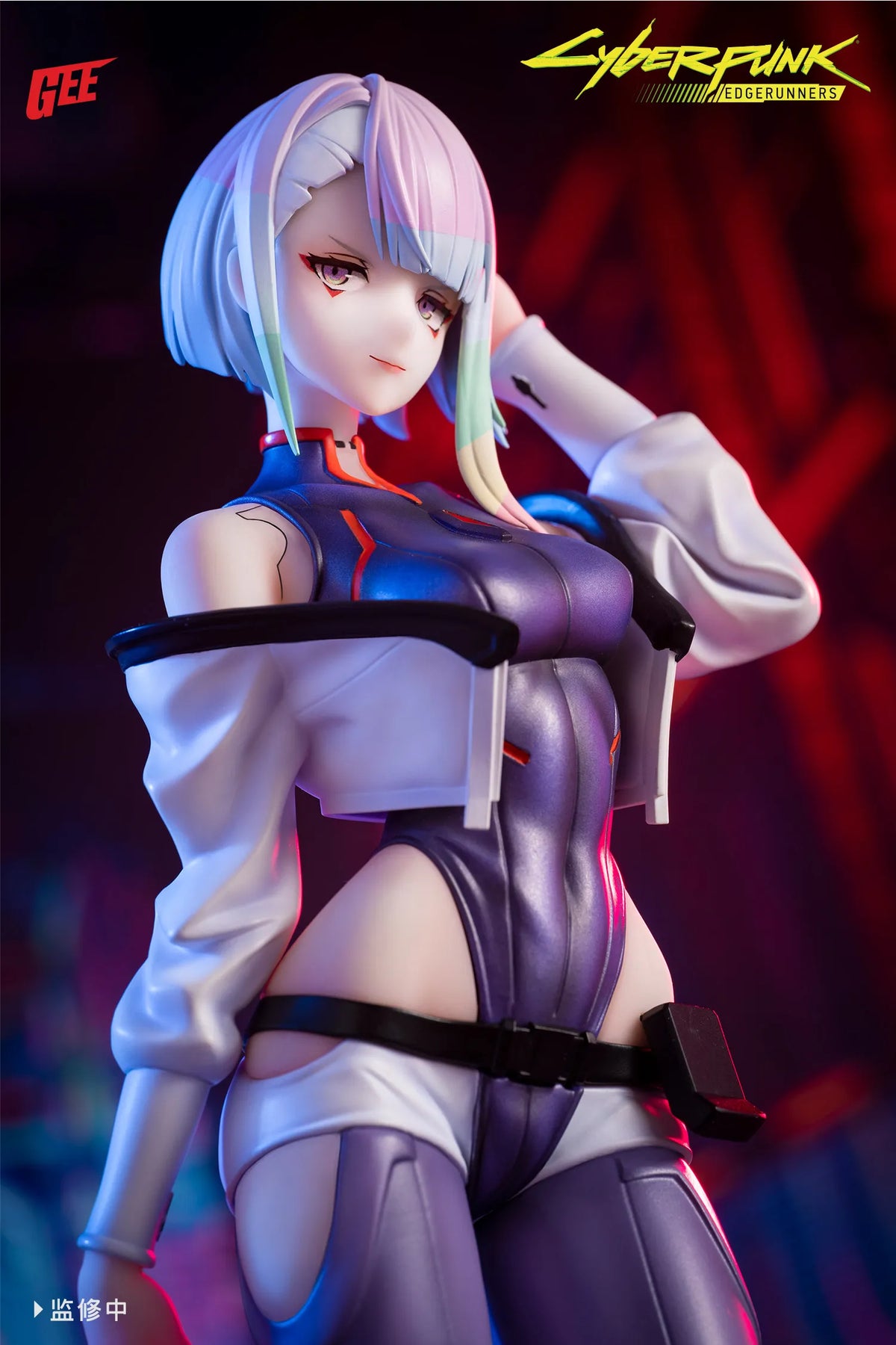 In Stock 24cm Cyberpunk: Edgerunners Lucy 1/7 Static Figurines Bookshelf, Desktop, Computer Case Decoration Collection Gift