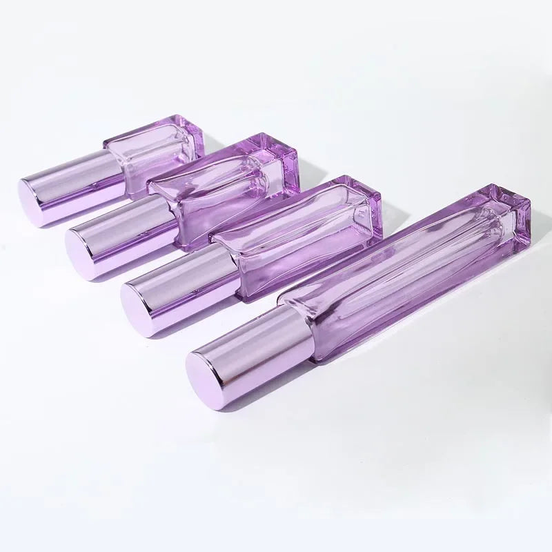 20pcs 3ml/5ml/10ml Square Empty Glass Perfume Spray Bottle Refillable Fragrance Fine Mist Atomizer Portable Liquid Containers