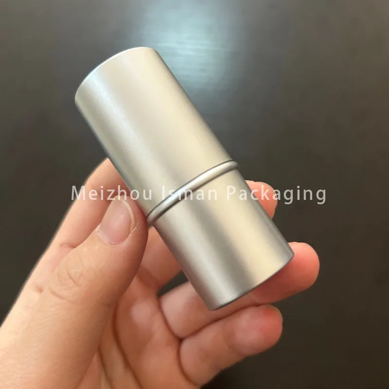 50Pcs Newest Refillable Fat 6g Matte Pink Cheek Lip Balm Packaging Foundation Stick Container Eyeshadow Concealer Stick Tubes
