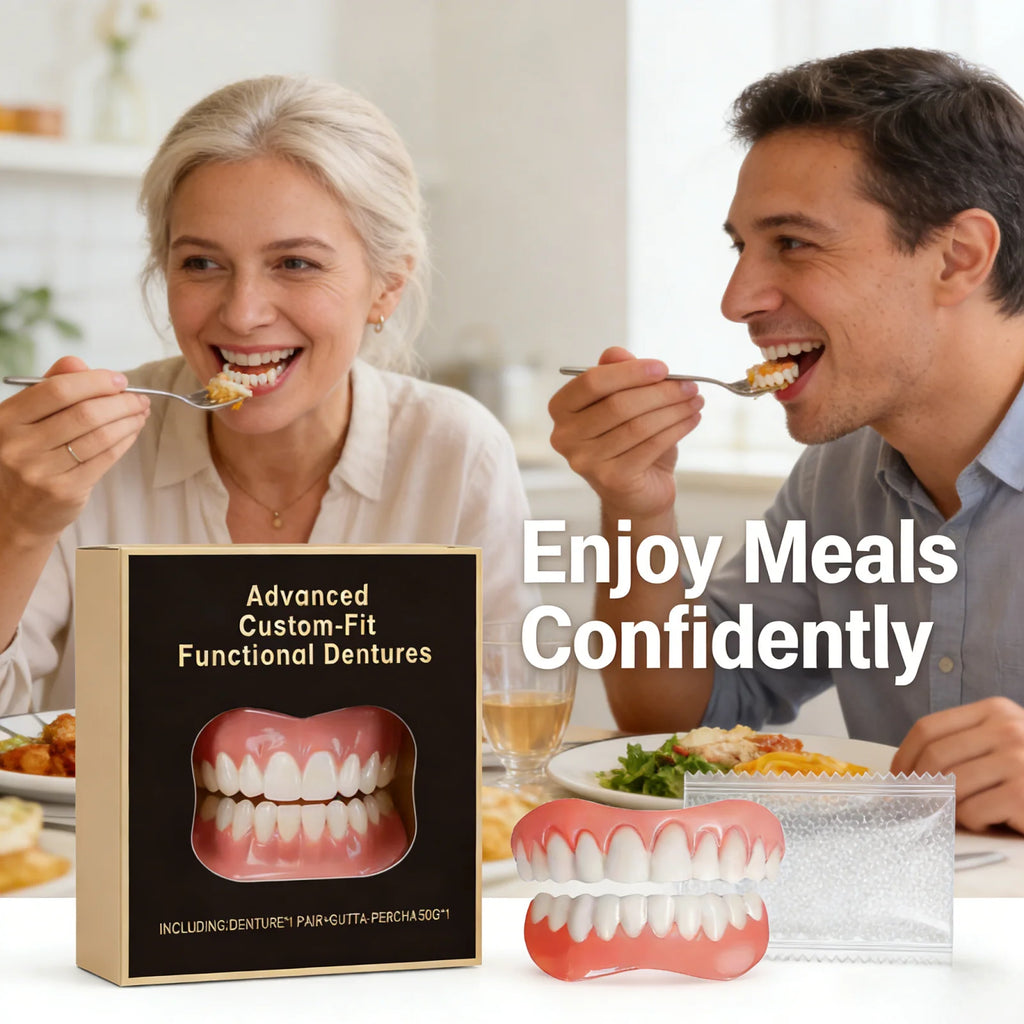 Temporary Teeth Veneers Real Looking Decorative Snap On Teeth Covers Temporary Beauty Teeth Accessory for Daily Makeup Party Photo Use