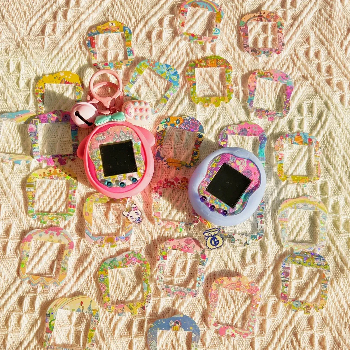 Bandai Tamagotchi Uni Electronic Pet Color Panel Film Panel Paper Soft Film Directly Paste  The Machine Without Disassembling It