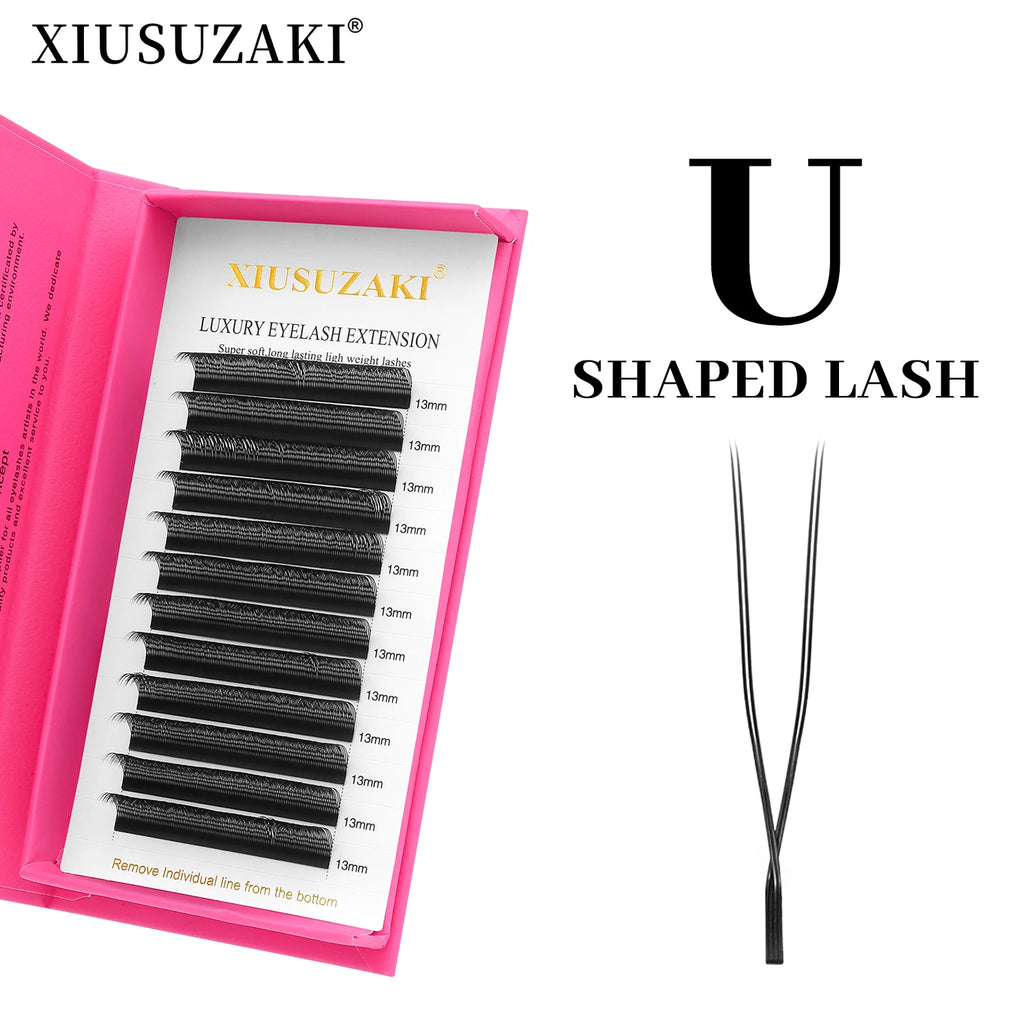 XIUSUZAKI  U-Shaped YY 3D 4D 5D Eyelash Extensions New Style U 2D YY Lashes Extension Mink Premade Volume Fans False Eyelashes