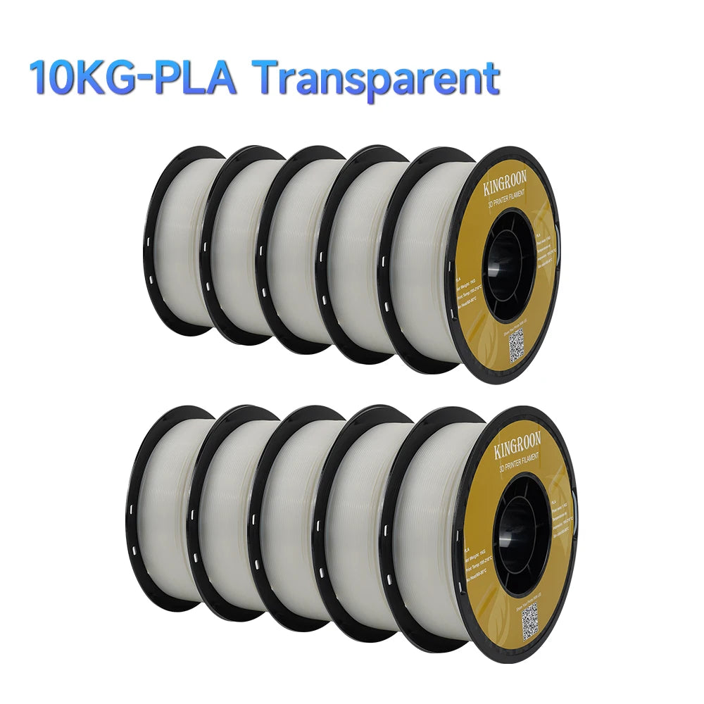 KINGROON 10kg MIX PLA Filament 1.75mm Spool Wire Plastic For 3D Printer Material +/-0.02MM Vacuum Packaging 3D Printing Filament
