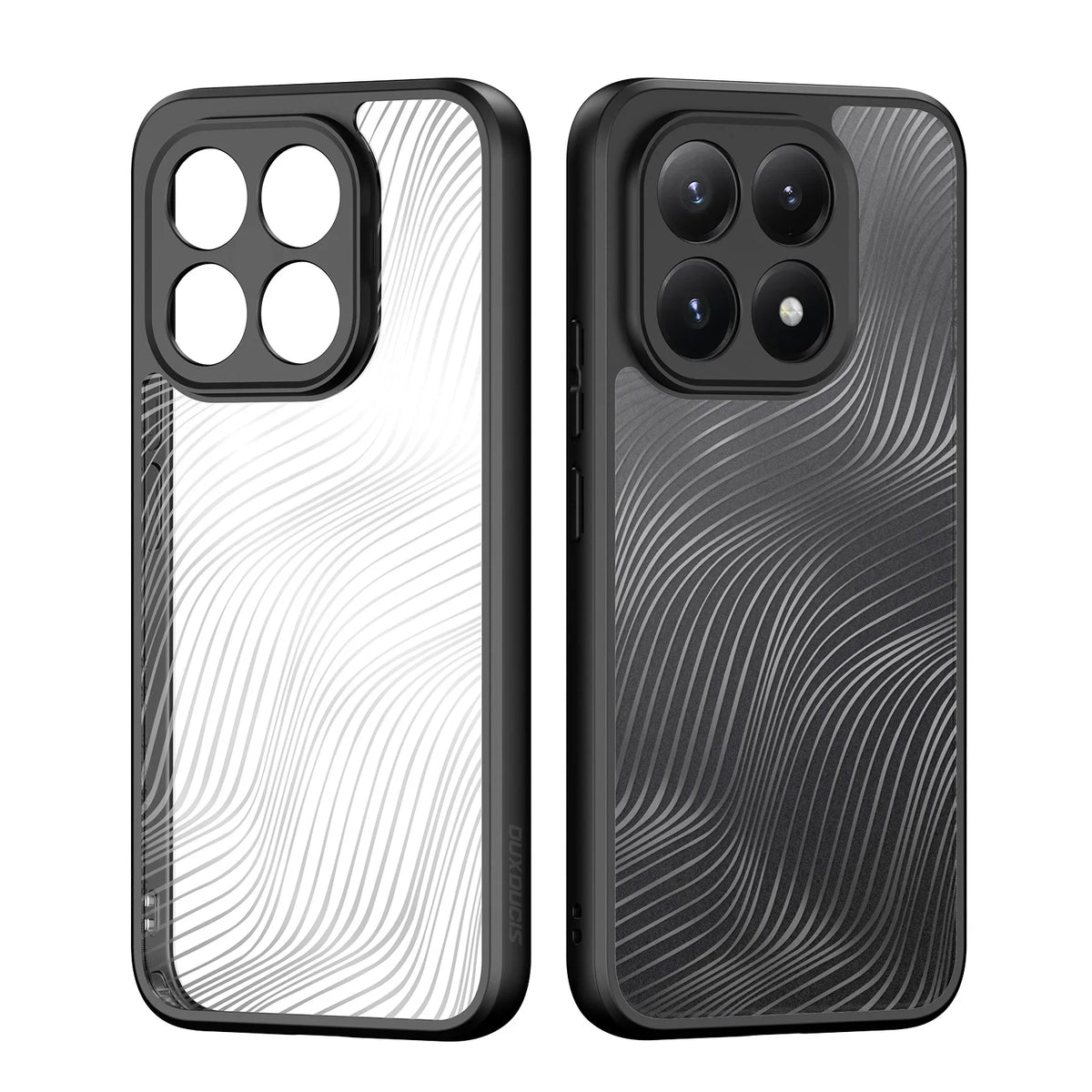 DUX DUCIS Anti-Fingerprint Shock Proof Phone Case For Xiaomi 15T Pro 15 Ultra 15S Pro TPU+Acrylic Lines Back Transparent Cover