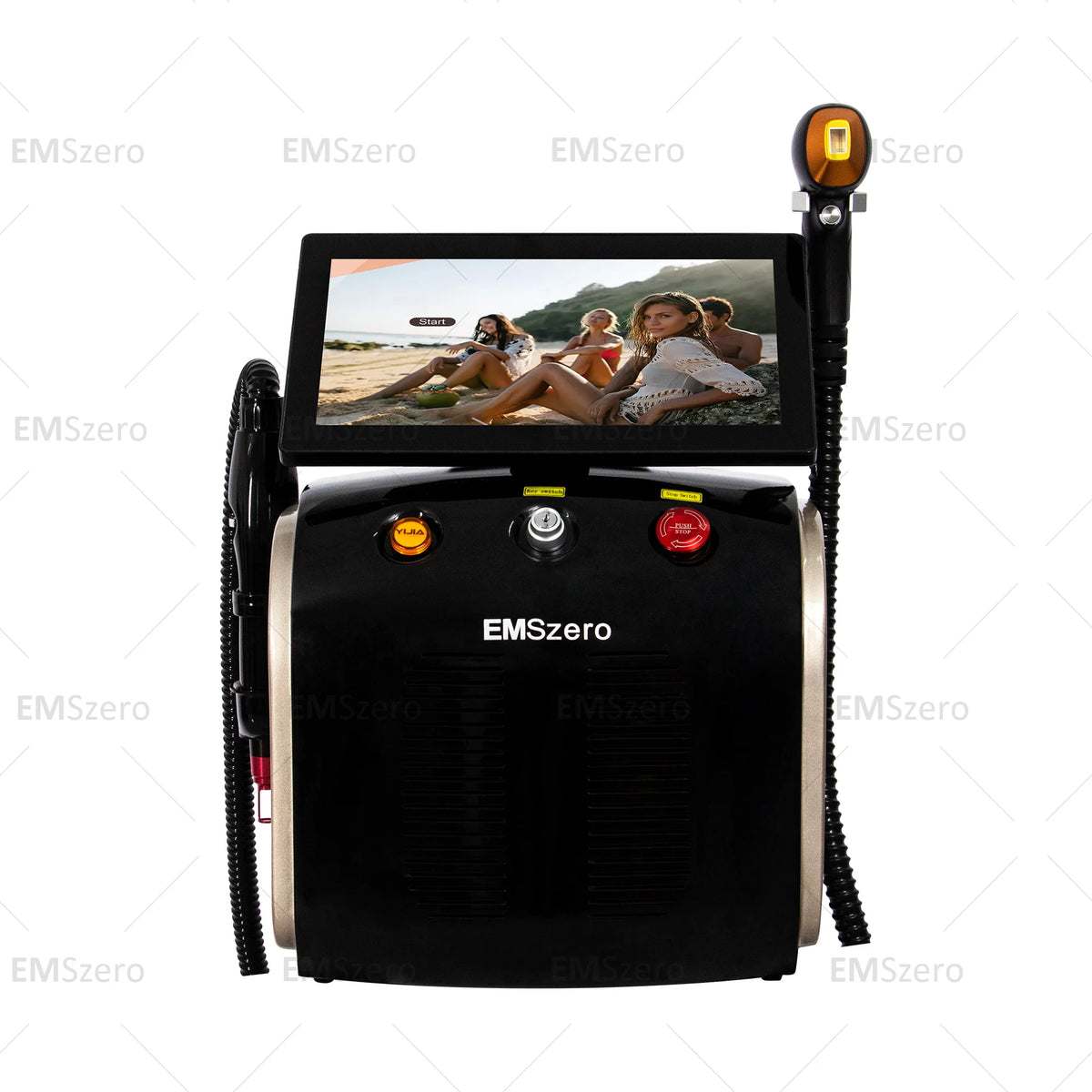 2-IN-1 Diode Laser Ice Cooling Multi-Function Machine Long Lasting Hair Smoothing & Pico Tattoo Pigment Lightening Salon Beauty