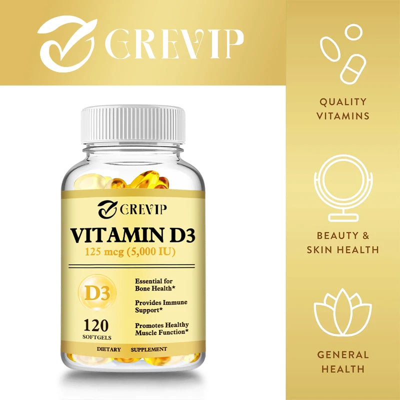 Vitamin D3 - Promotes Healthy Muscle Function and Immune Support