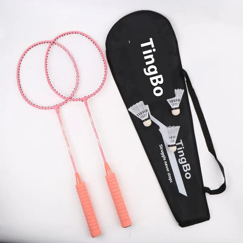 1Set Badminton Rackets Professional Durable Leisure Sports Racquet Badminton Training Racket Set For Beginners