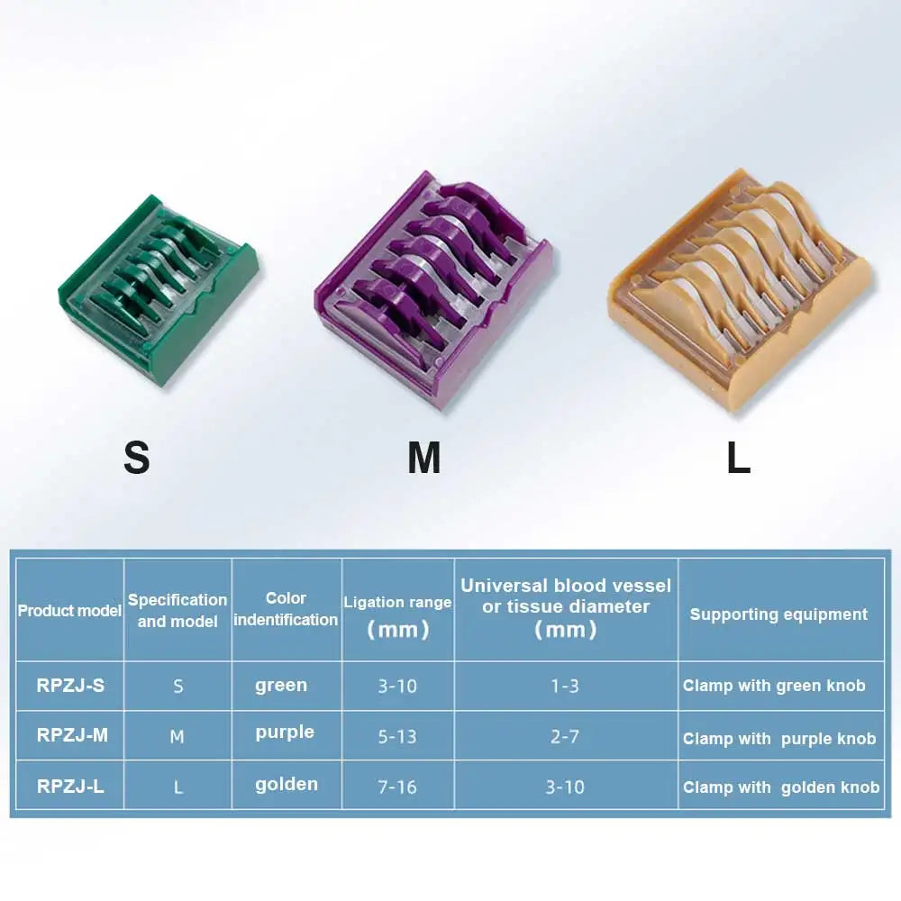1/5/10PCS Medical Plastic Laparoscopic Polymer Ligation Clips Clips Endoscopy Surgery Surgical Vascular Clips Medical Tools