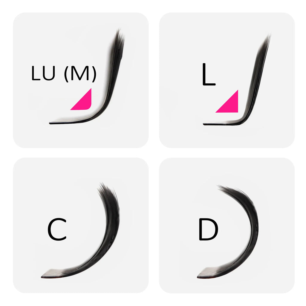 MASSCAKU 3D 4D 5D L/LU/M U-Shaped Eyelash Extensions Handmade Full Dense Clusters Makeup Products Natural Individual Lashes