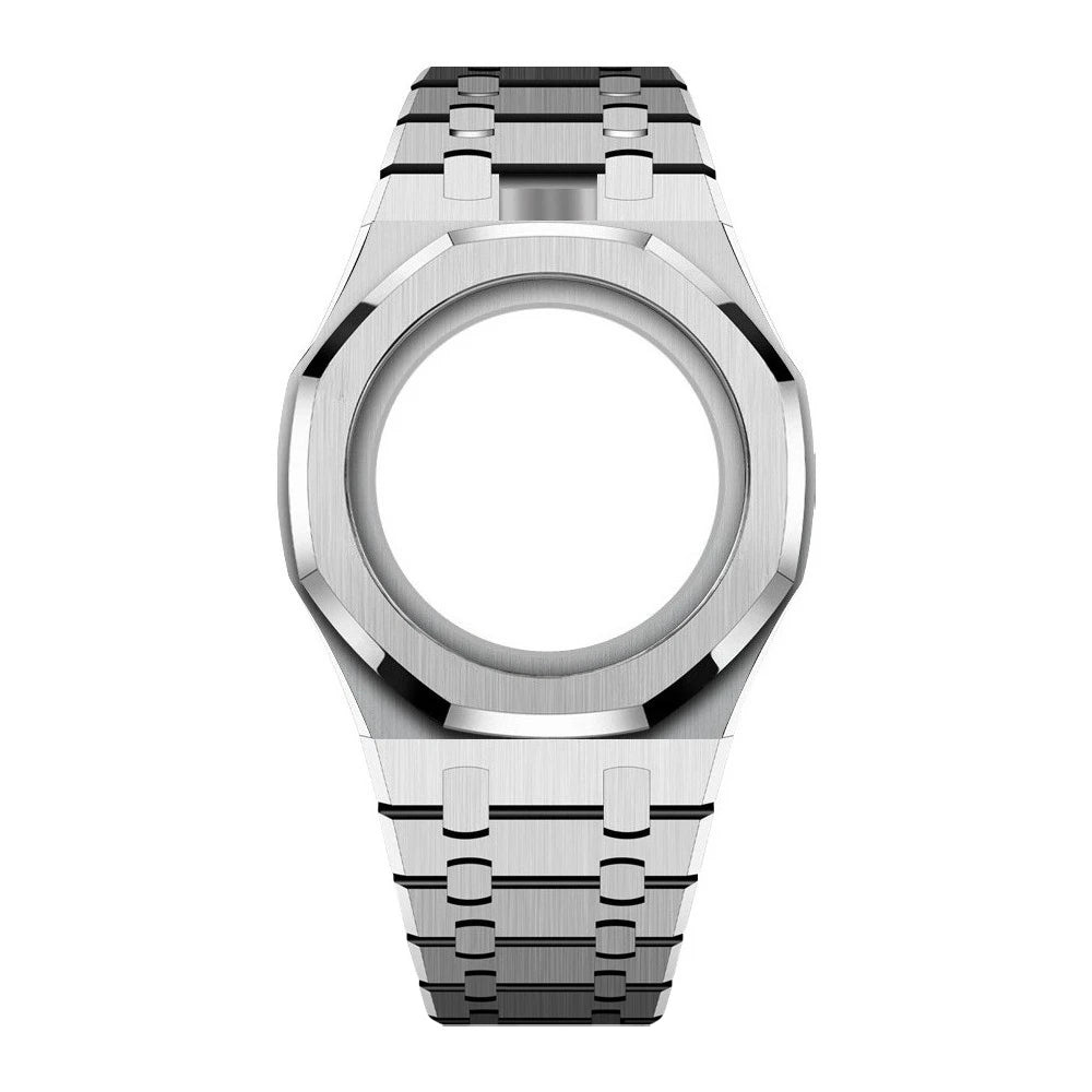 Luxury Stainless Steel Case+Stainless Steel Strap Modification kit Pocket Changer To Wristwatch For Royal POP