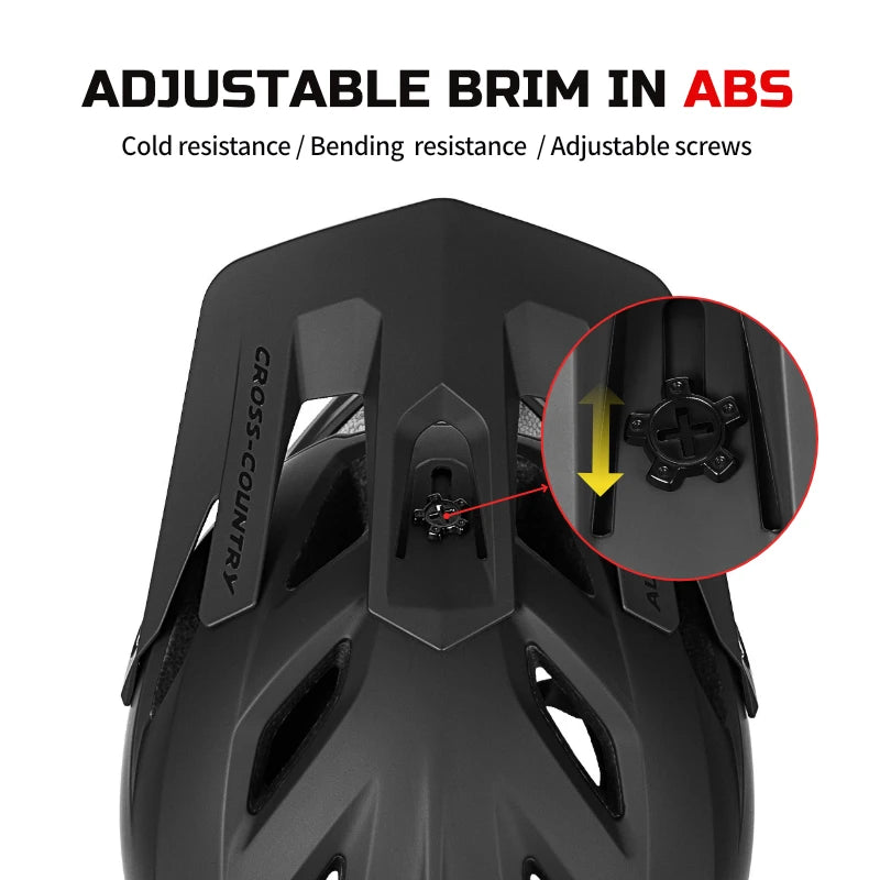 BATFOX Full Face Mountain Bike Helmet Off-road Certification Safety MTB Casco Bicycle Integrally-molded Riding Cycling Helmets