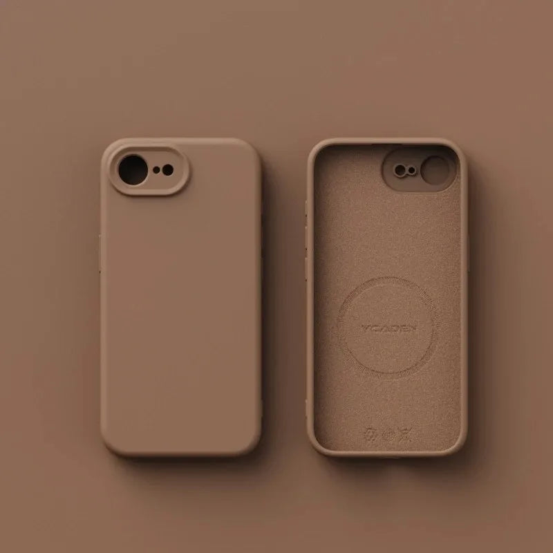 For Magsafe Case For iPhone 17E Liquid Silicone Magnetic Shockproof Solid Colour Matte Soft Cover For iPhone 17 E 17e Bumper