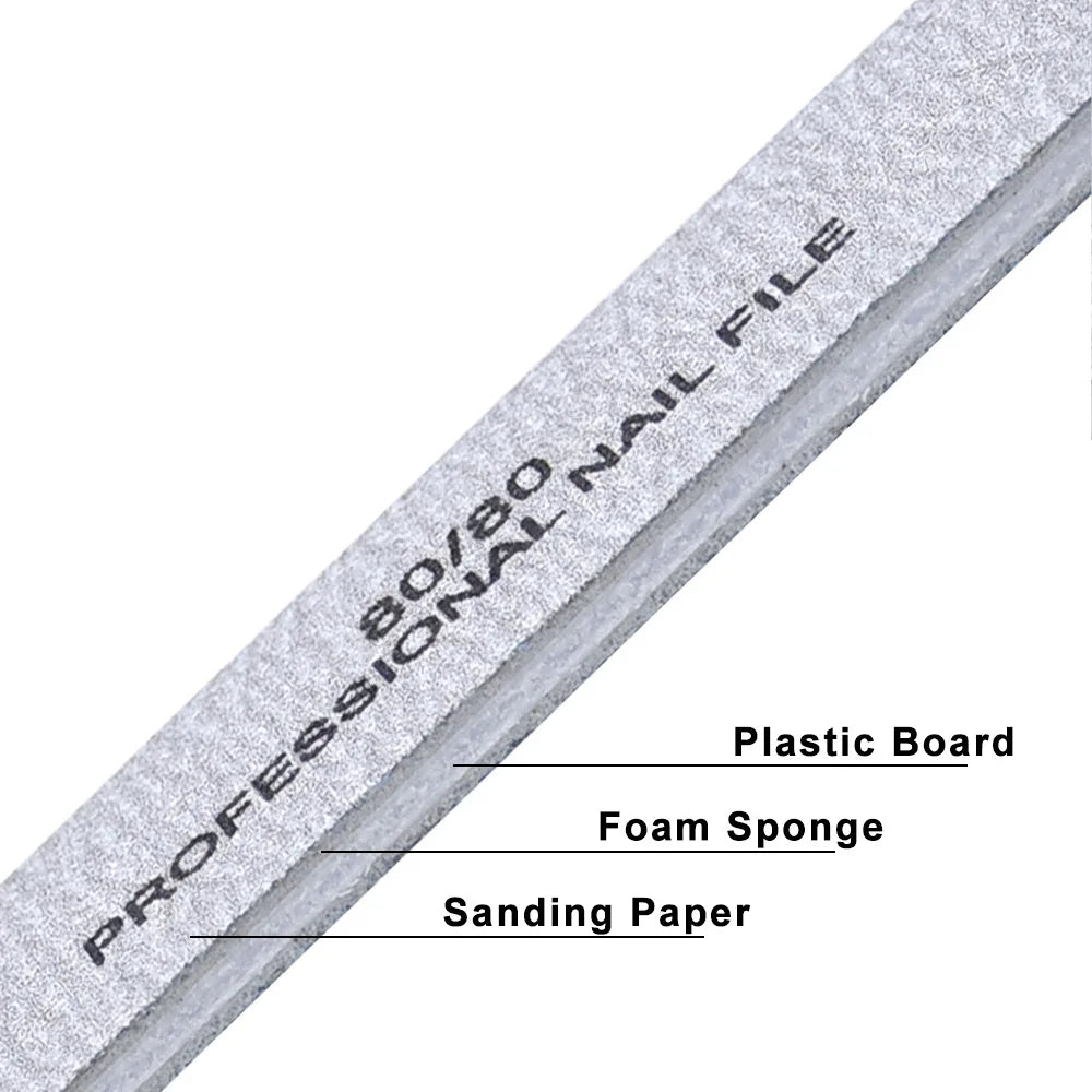 1000Pcs Big Size Nail Tools Nail Files for Nail Coarse File  Emery Board Manicure Nail Buffer