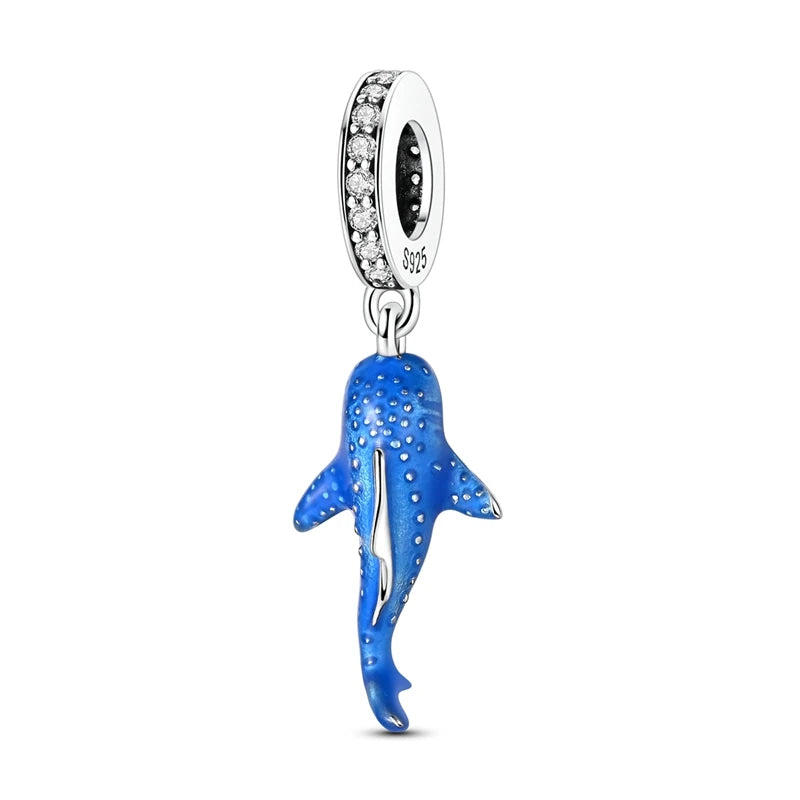 Beautiful 925 Sterling Silver Puppy Cat Swallow Raccoon Giraffe Animal Pendant Fit DIY Bracelet Necklace Package Jewelry Gifts