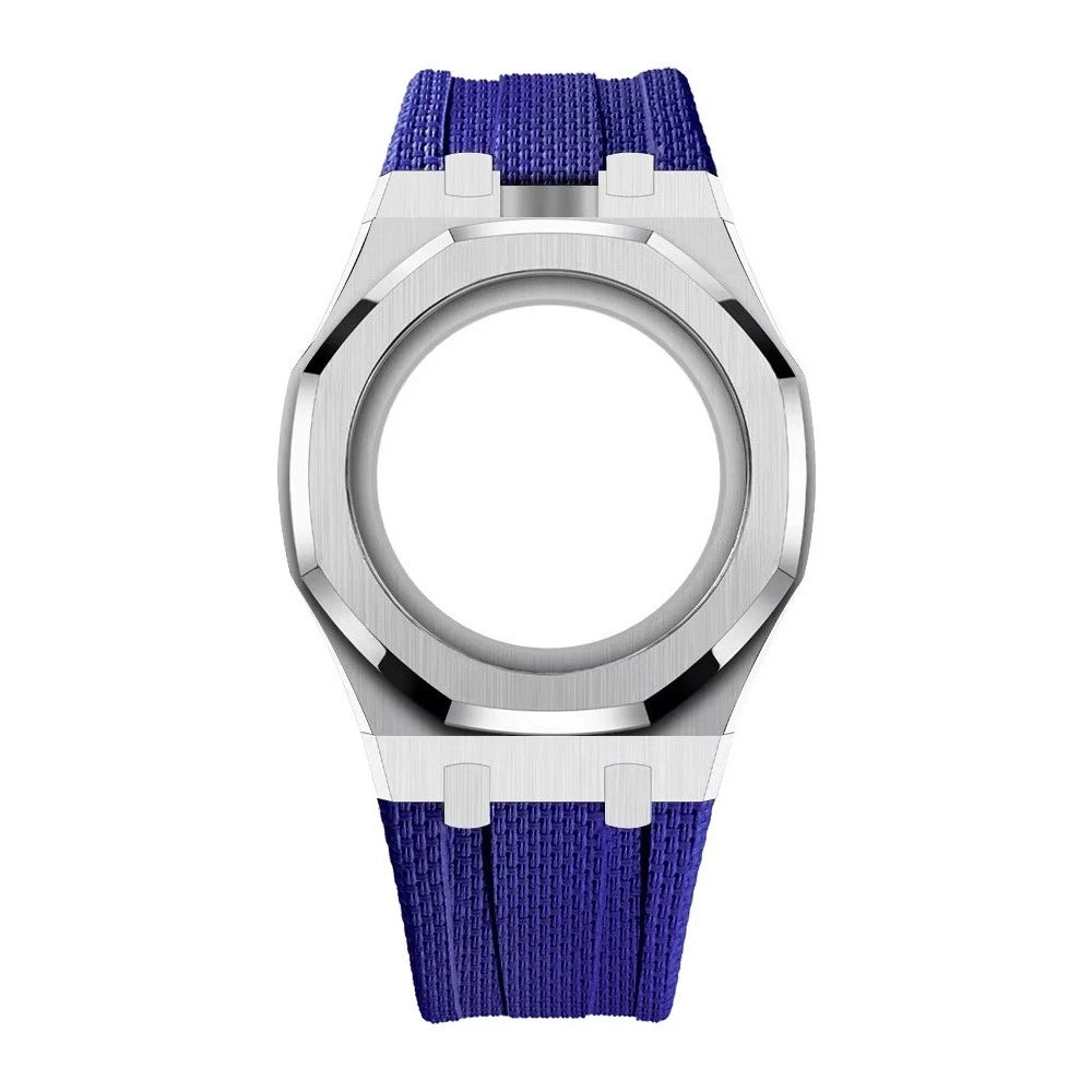 Luxury Stainless Steel Case+Stainless Steel Strap Modification kit Pocket Changer To Wristwatch For Royal POP