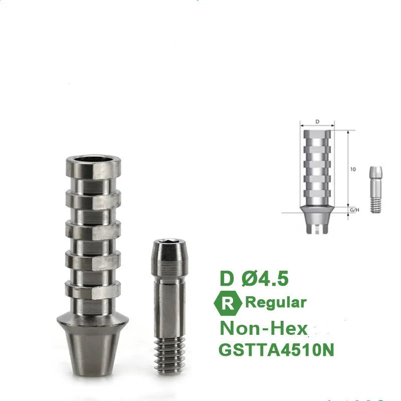 10pcs Dental Third Party Accessories Are Suitable for Temporary Screw Implant Replacements with Finished OSSTEM Products