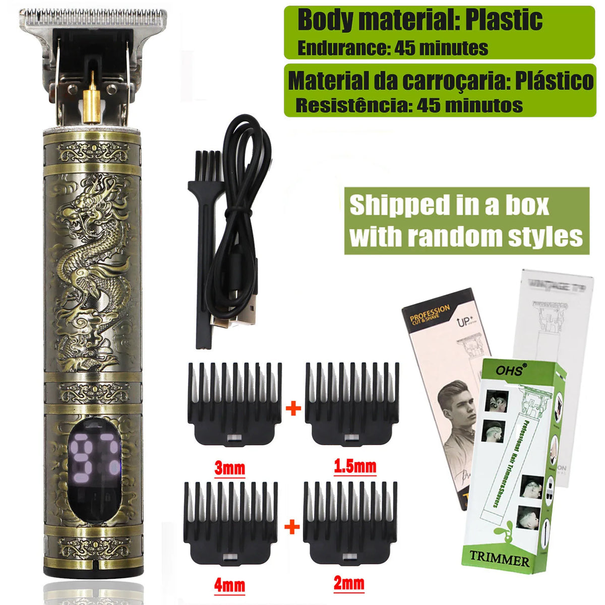 T9 Hair Clipper Repair Beard Shaving Body Hair Trimmer Electric Machine Men Haircut Machine 0mm Barber Shaver