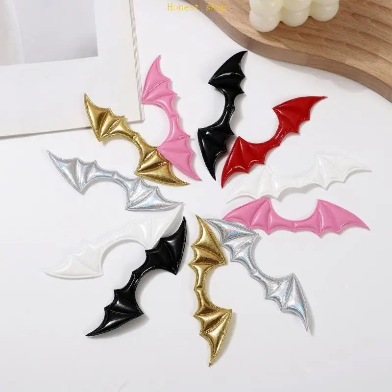 Sturdy PU Leather Demons Horn Wing for Costumes Accessories Quick Assembly Designs Halloween Craft Components