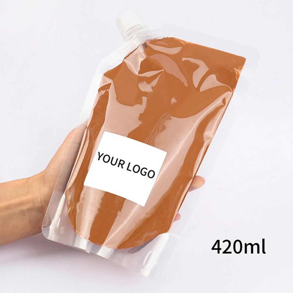 24 Color Matte Liquid Foundation Private Label Long Lasting Semi-finished DIY Bagged Sweat-proof Custom Logo Makeup Wholesale