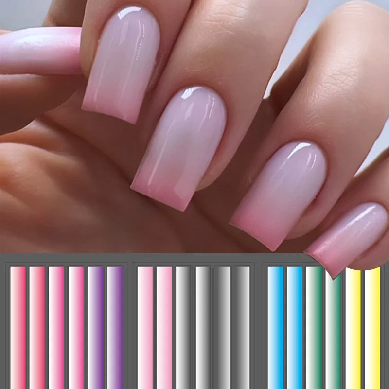 1Pcs 3D Flame Nails Stickers Red Flame Stripe Lines Sliders Design Manicure French Nail Art Decoration Decal