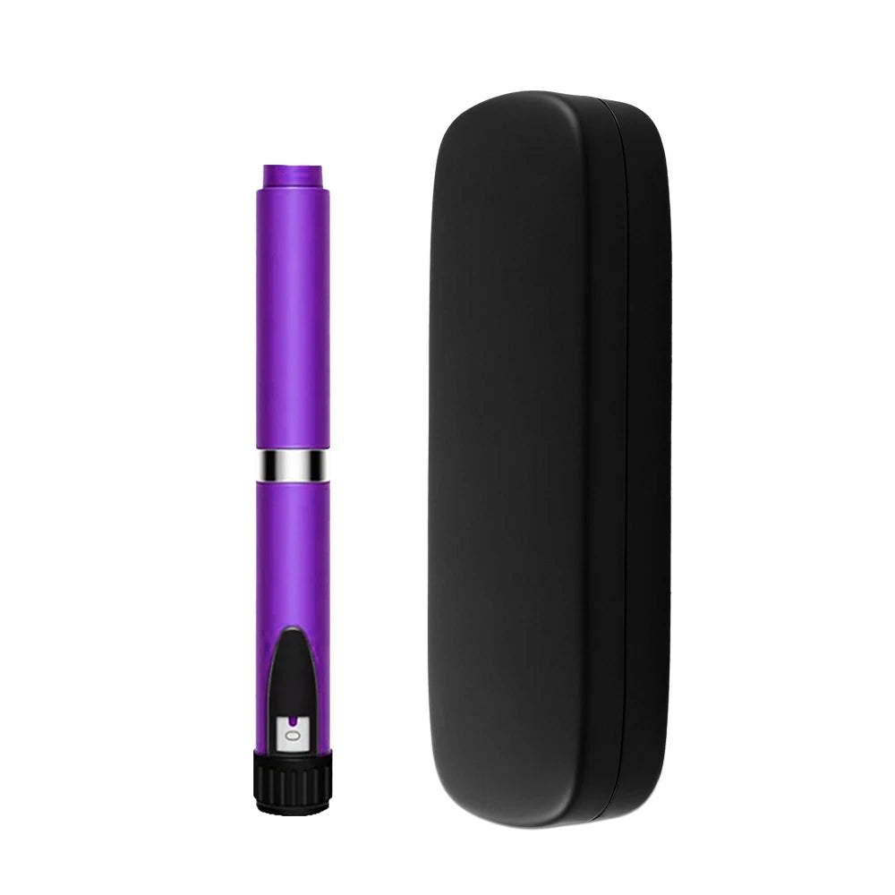 60 Unit Reusable Peptide Pen Injector with Protect Case Adjustable Injection Pen Compatible with 3ml Cartridges, Home Travel Use