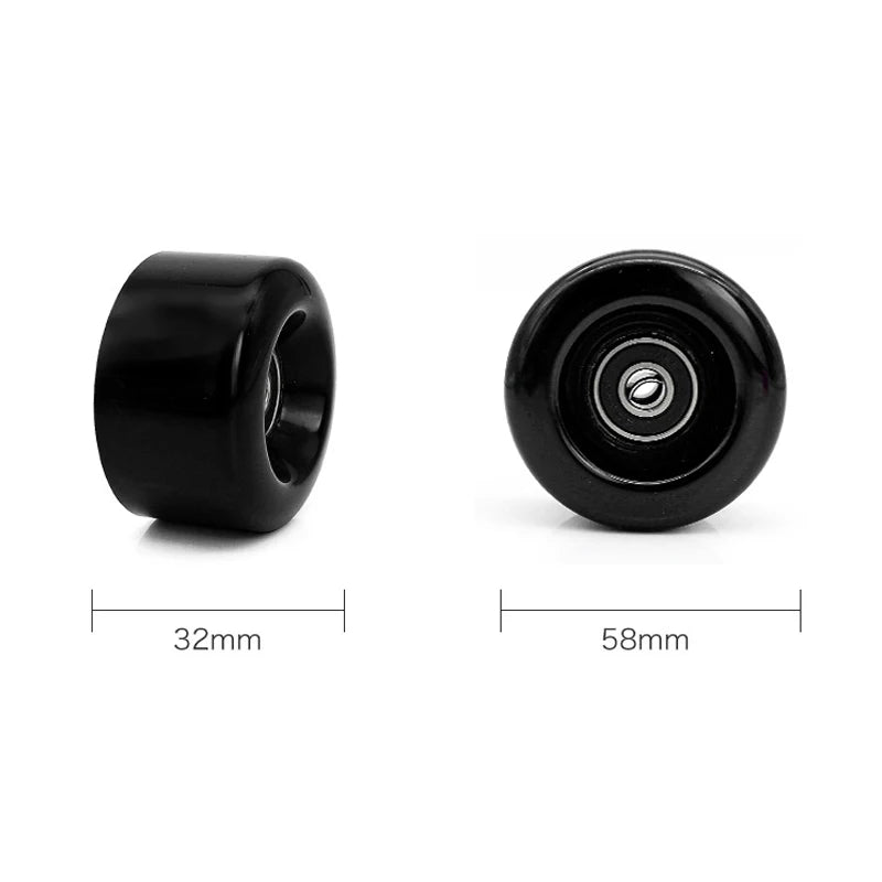 NEW 4pcs Skate Wheels PU Wear-resistant Wheels for Ice Skates Roller Skates Skateboard