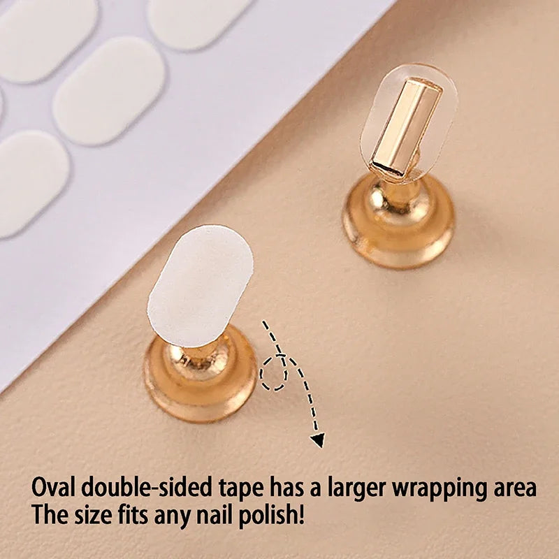 100Pcs Traceless Transparent Nail Double-side Adhesive Tape For False Nails Display Stand Tools Manicure Strip
