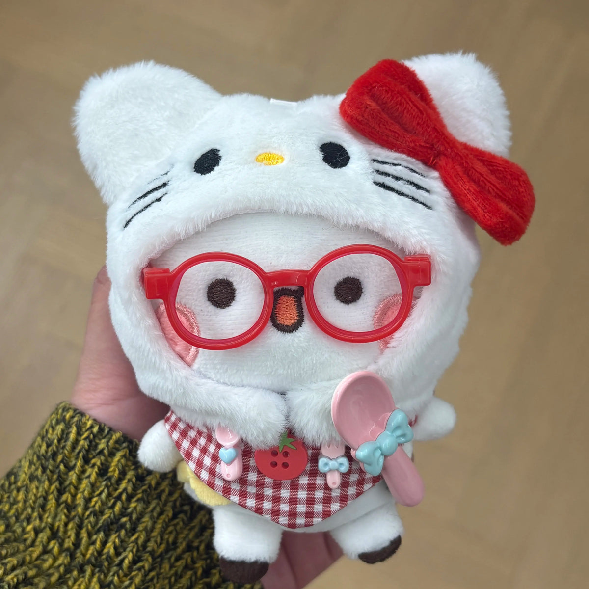 12cm Official Original Panda Bubu And Yier Outfit Change Plush Toy , Bubu And Dudu Plush Pendant Doll Gift