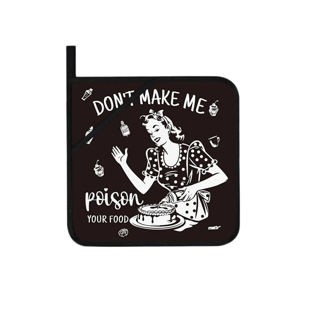 Halloween Funny Pot Holders Fall Housewarming Gift Cute Home Kitchen Accessories Cooking Supplies Spooky Season Table Decoration