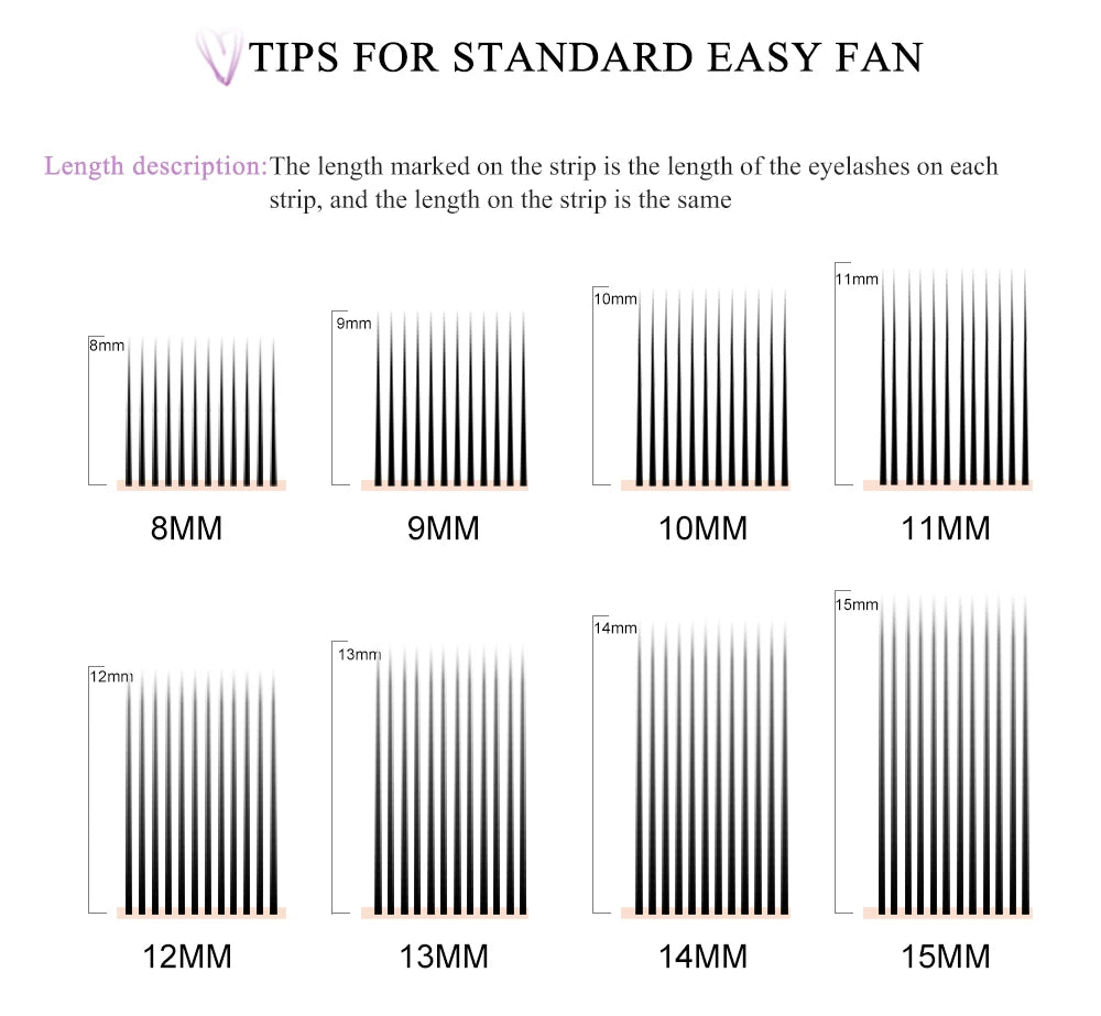 Yelix Easy Fanning Eyelash Extensions Fast Fan Blooming Individual Lashes Automatic High Quality Flowering Volume Eyelash