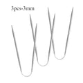 3pcs Knitting Needles Cable Needles Metal Circular Knitting Needles Set For Sock Sweater Hat Crochet Needle