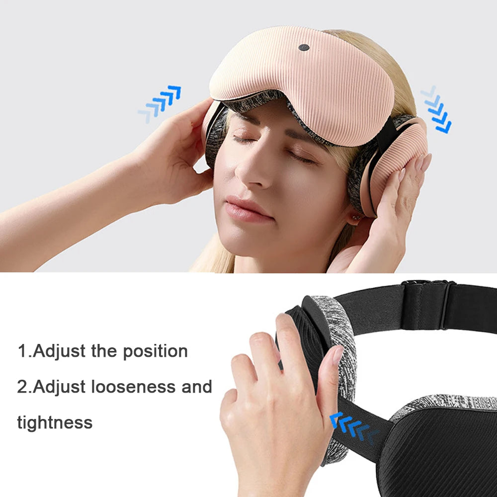 3D Bluetooth Sleep Mask with Headphones Wireless Sleep Headphones  Eye Mask with Bluetooth Headphone Blindfold