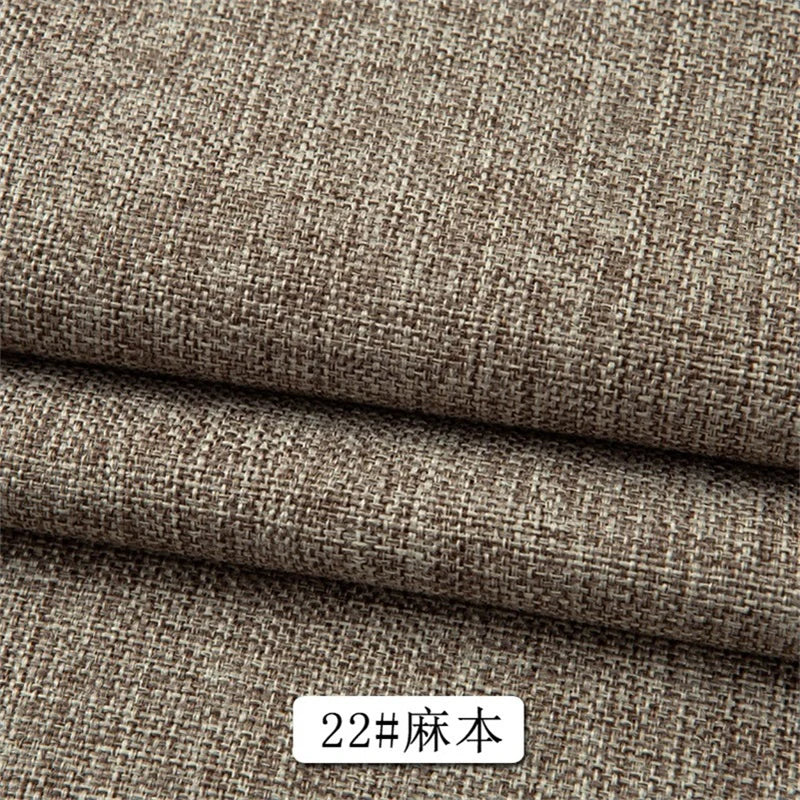 150 Cm Wide Home Textile Cotton Linen Style Sofa Fabric Solid Color Thickened Linen Coarse Cloth DIY Tablecloth Fabric 400 G / M