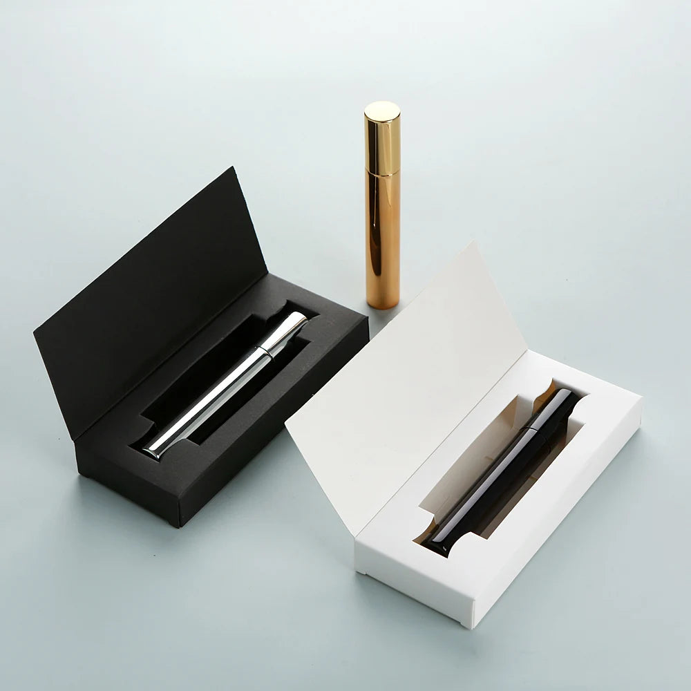 30/50PCS Electroplated Perfume Spray Bottles Set 15ml Each with Boxes Lightweight Portable Design for Outdoor Carrying