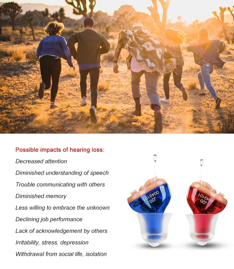 Hearing Aids Mini Invisible Hearing Sound Amplifier Audifonos J20 Portable Best Mini Adjustable Device Hearing Aid