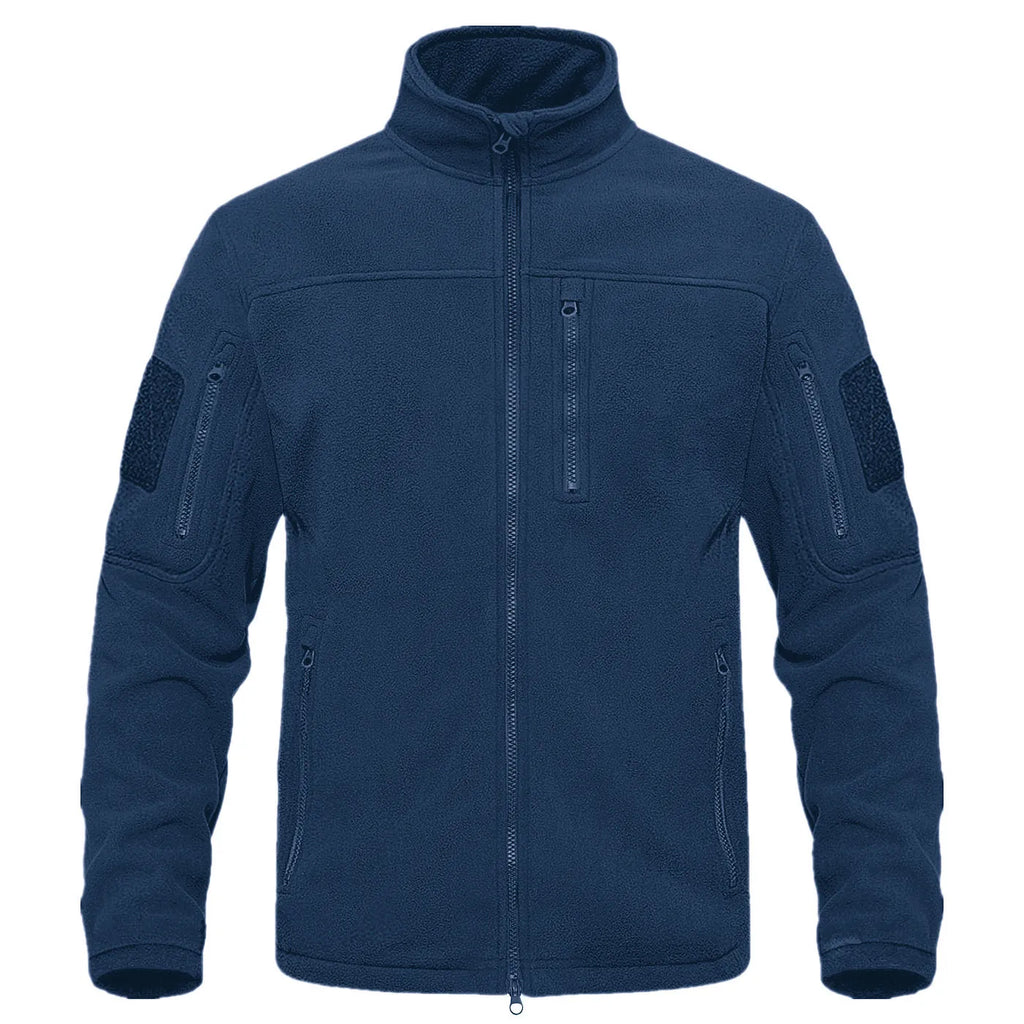 Hunting Autumn Winter Men's Stand Collar Fleece Coat Jacket Thermal Mid-Rise Jacket