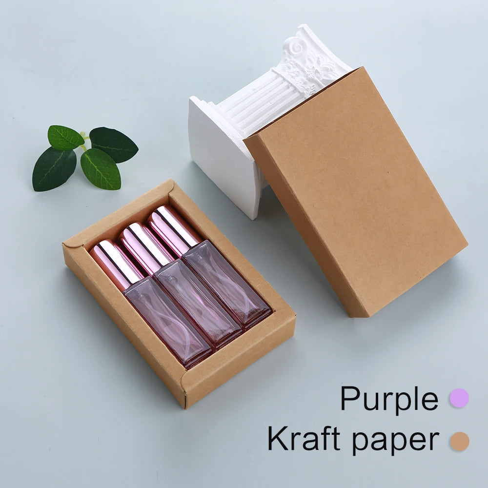 10ml Perfume Bottle Colorful Thick Glass Perfume Atomizer Portable Refillable Fragrance Bottle with Exquisite Gift Box
