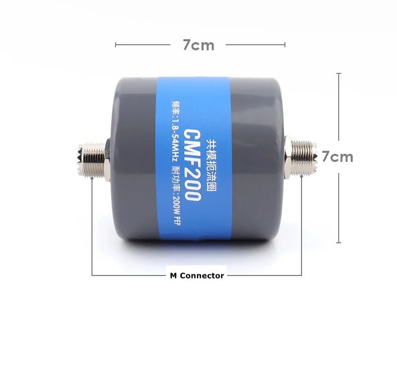 CMF200 1.8-54MHz 200W Common-mode Filter Choke Magnetic Coil for Shortwave Radios