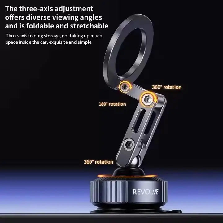 Car Phone Holder Vacuum Suction Foldable Phone Navigation Holder Car Magnetic Support Holder Universal Holder