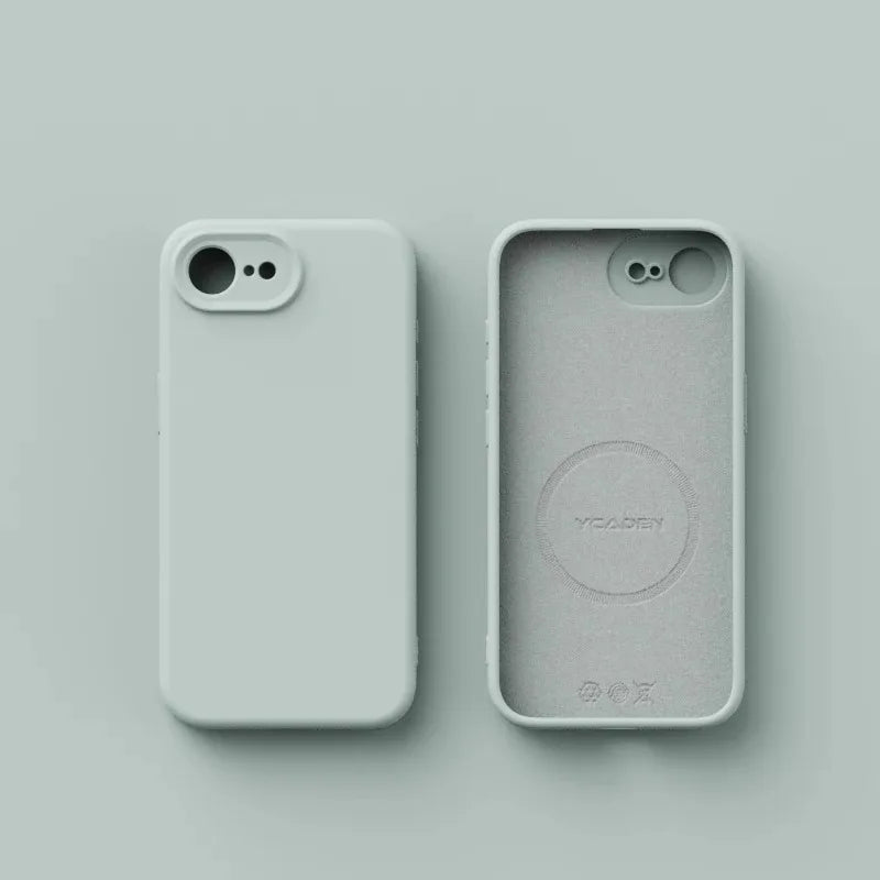 For Magsafe Case For iPhone 17E Liquid Silicone Magnetic Shockproof Solid Colour Matte Soft Cover For iPhone 17 E 17e Bumper