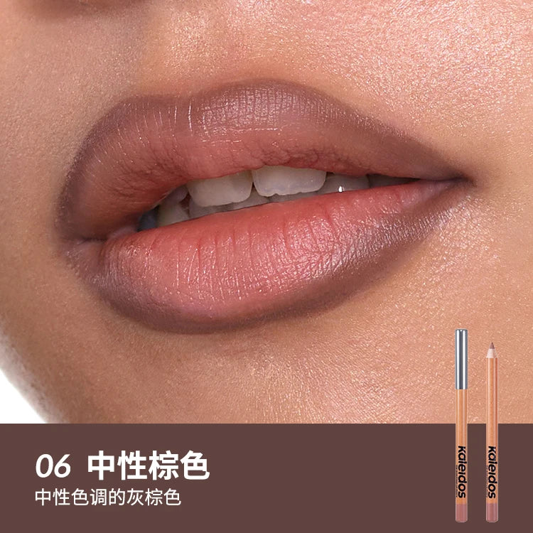 Kaleidos Lipliner,High Pigmented Lip Stick Pencil for Shaping Sculpting Lips,Velvet Matte Finish,Vegan Cruelty-Free