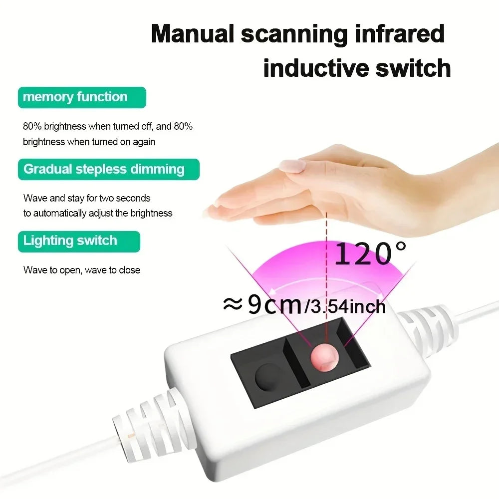 Smart USB Led Strip Light SMD2835 5V Motion Sensor Hand Scan ON OFF Control Backlight Tape for TV Kitchen Cabinet Wardrobe