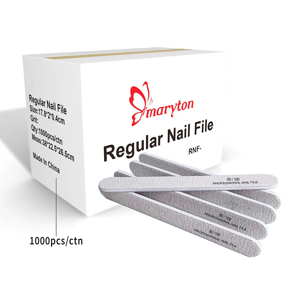 1000Pcs Big Size Nail Tools Nail Files for Nail Coarse File  Emery Board Manicure Nail Buffer