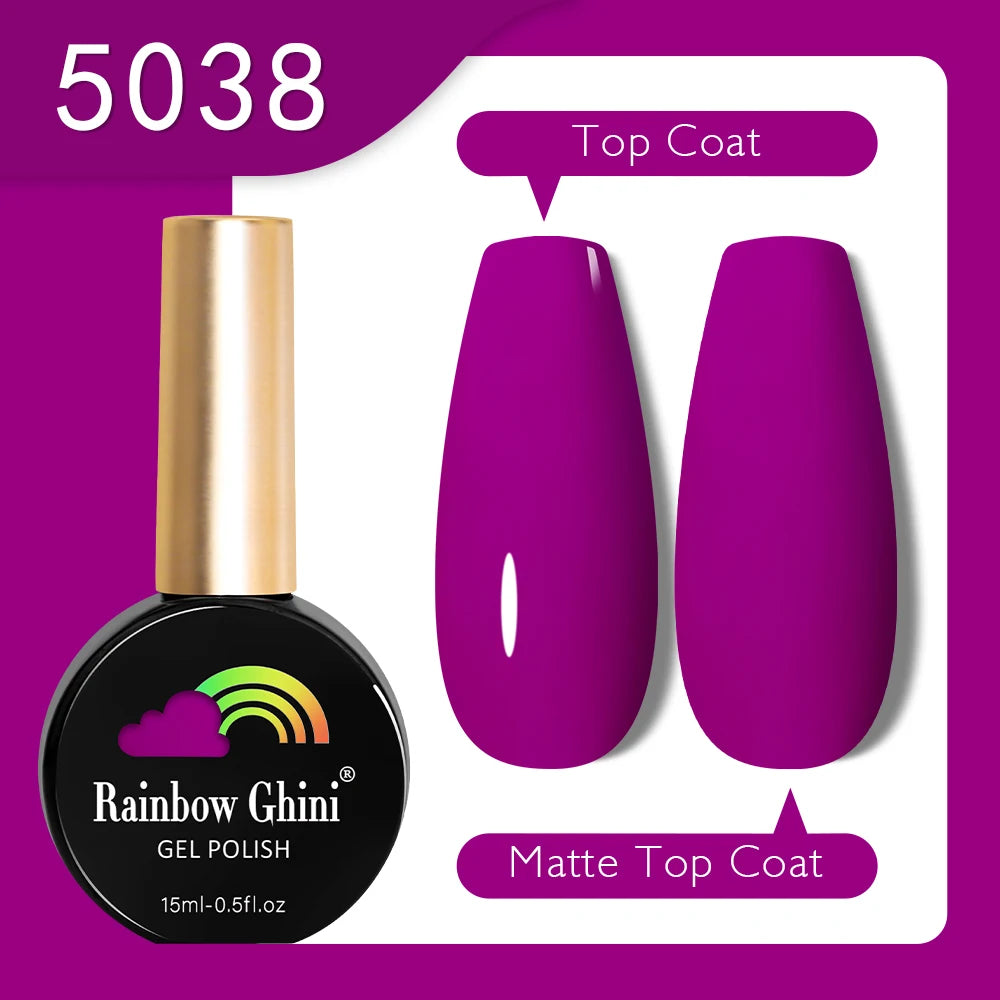 RG 15ML HEMA&TPO FREE Summer Series Fluorescent Gel Polish in Sporty Style Y2K Nail Polish Suitable for Parties Nail Art UV Gel